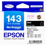 Cartridge Printer Epson 143 T143 T 143 Black, Tinta Printer Epson Work Force WF7511 WF7521 WF3011 WF3521 WF7011 ME900WD 940FWD 960FWD Original