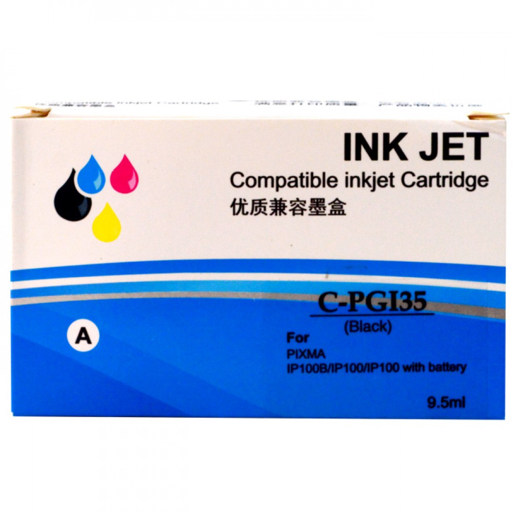 Cartridge Xantri Can PGI35 PGI 35 PGI35 CPGI35 PG35 PG 35 Black, Refill Printer Can PIXMA TR150 IP100 iP110 Chip