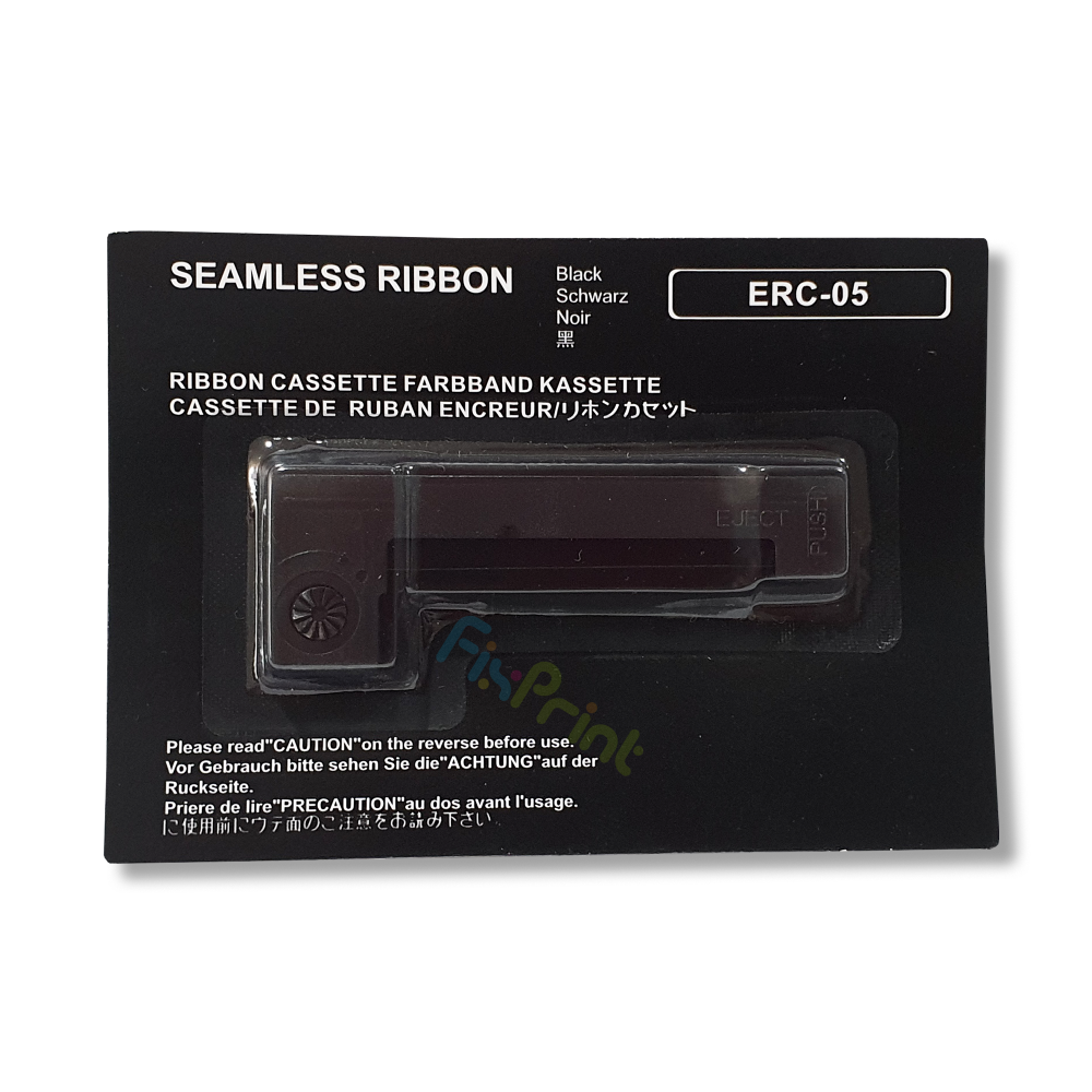 Ribbon Seamless Xantri EP ERC05 Black, Cassette Pita ERC05B Printer EP M150 M150+II EC 7000