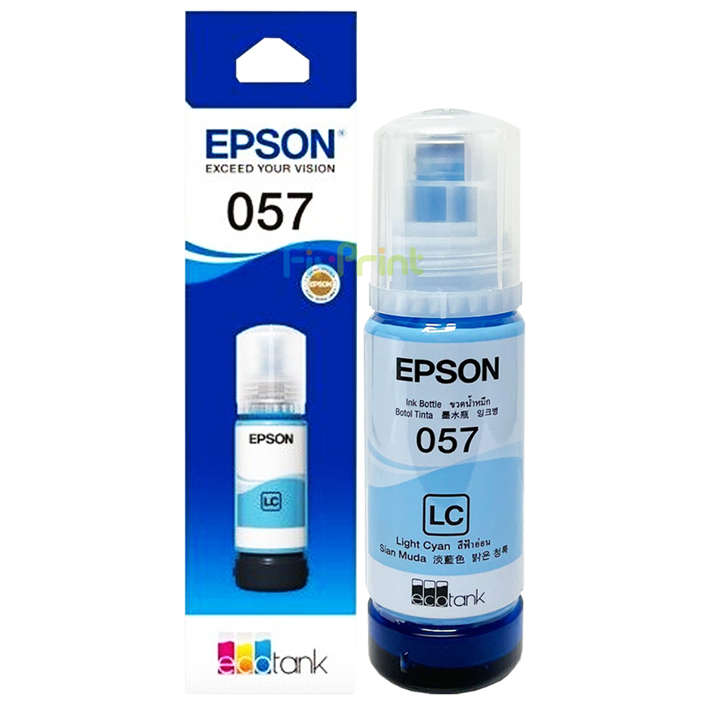 Tinta Refill Epson Original Ori 057 T09D5 Light Cyan 70ml, Tinta Refill Printer Epson L8050 L18050