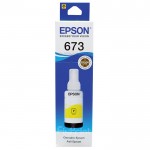 Tinta Refill Epson Original 673 t6734 Yellow 70ml, Tinta Refill Printer Epson L800 L805 L810 L850 L1800