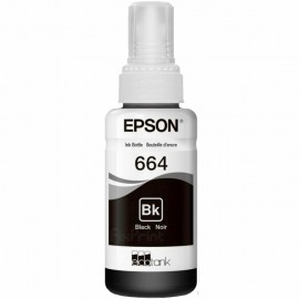 Tinta Refill Epson Original Ori 664 t6641 Black 70ml, Printer L110 L120 L210 L220 L300 L310 L350 L355 L360 L365 L380 L405 L455 L485 L550 L555 L565 L100 L200