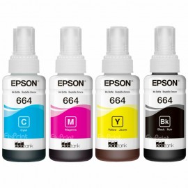 Tinta Refill Epson Original Ori 664 t6641 Black 70ml, Printer L110 L120 L210 L220 L300 L310 L350 L355 L360 L365 L380 L405 L455 L485 L550 L555 L565 L100 L200