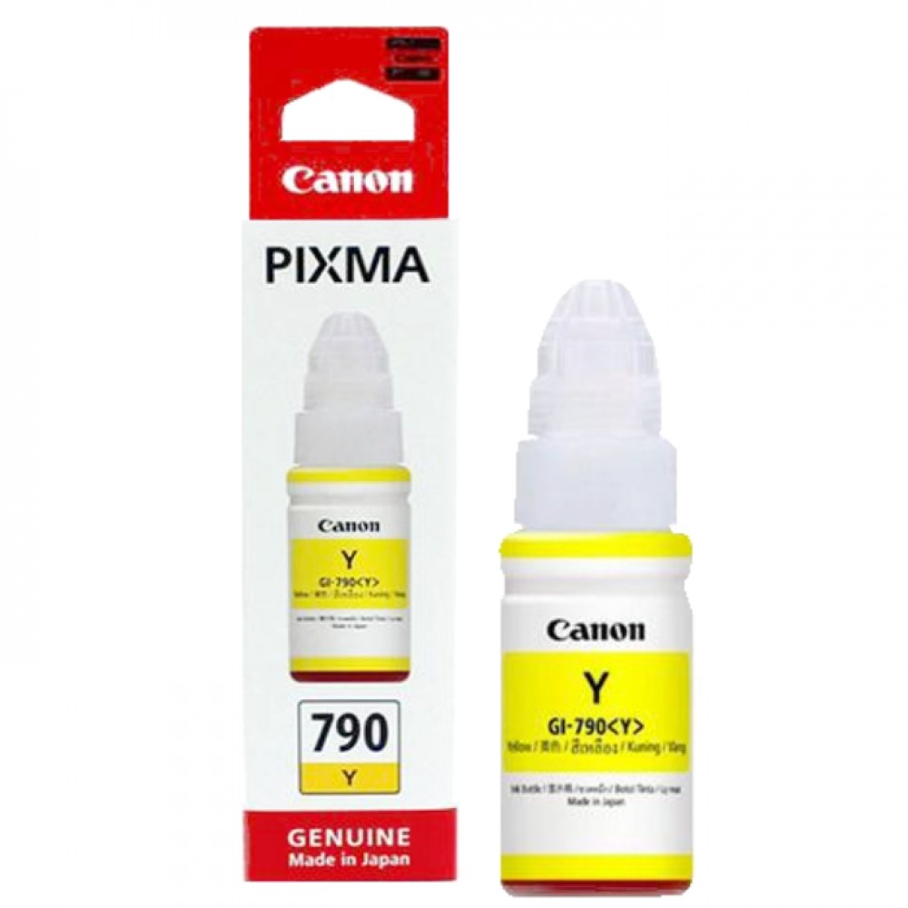 Tinta Refill Canon Original G1010 G2010 G3010 G4010 G4000 G1000 G2000 G3000 GI-790 Yellow 70ml, Tinta Refill Printer Canon G1000 G2000 G3000