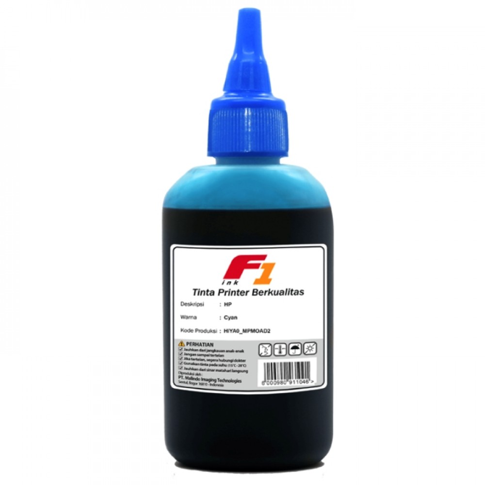 Tinta Refill Dye Base F1 Cyan 100ml Printer HPC