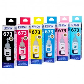 Tinta Refill Epson Original Ori 673 t6731 Black 70ml, Tinta Refill Printer Epson L800 L805 L810 L850 L1800