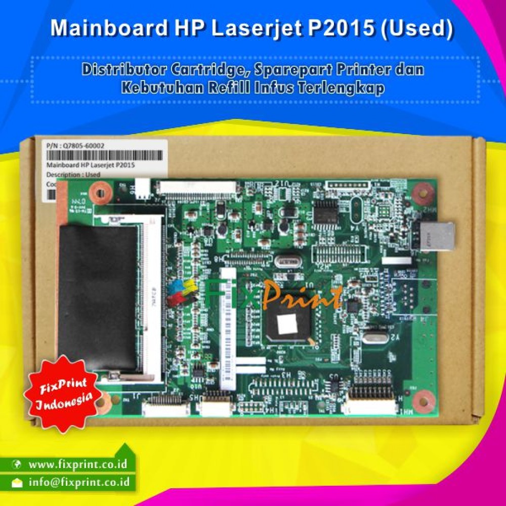 Board HP Laserjet P2015 Used, Mainboard HP Laserjet P2015 Used, Motherboard HP P2015